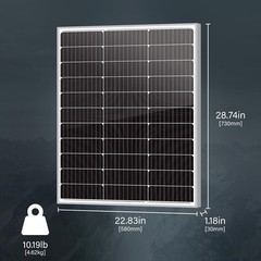 Compact 80W High-Efficiency Solar Panel with MC4 Connectors – Ideal for Outdoors