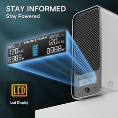 Goldenmate Back-UPS 1000VA/800W LiFePO4 Battery Backup UPS Surge Protector