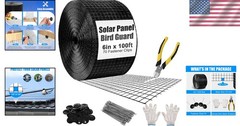 Durable 6in x 100ft PVC-Coated Bird Guard – Weather-Resistant for Solar Panels