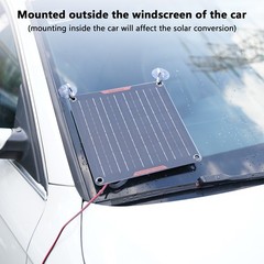 MHPOWOS 12V 10W Solar Panel Charger Car Solar Battery Trickle Charger Maintainer