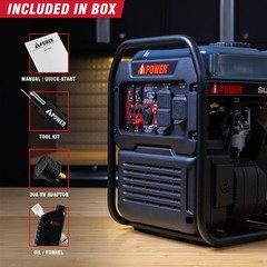 A-iPower 4600W RV-Ready Quiet Portable Inverter Generator Gas Powered …