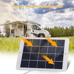 3W 5V Portable Waterproof Solar Charger For Camping Phones Outdoor Devices