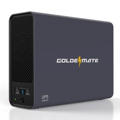GOLDENMATE 800W UPS 1000VA Battery Backup 10-Year Lifetime for Gaming PC Server