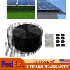100ft Iron Mesh Rodent Barrier Solar Panel Bird Guard For Roof/garden/farmhouse