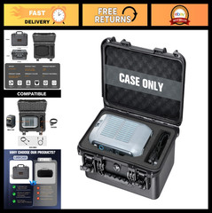 Portable Hard Case for Solar Generator – Waterproof Travel Storage Box for Power
