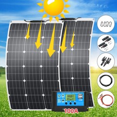 600W 300Watt 12V Solar Panel Monocrystalline Flexible for Marine RV Boat Camping