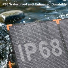 100W Portable Solar Panel Bifacial IP68 Waterproof Power Backup Solar Charger