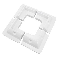 ABS Drill Free Solar Panel Mount 4 Piece (White) Great for RV’s, Vans, Traile…