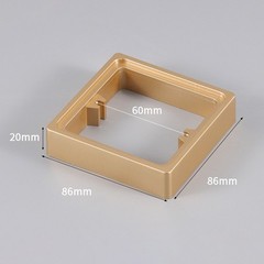 2pcs Square Socket Spacer with Auxiliary Gasket for Reliable Installation