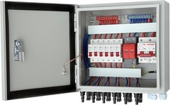 6-String Solar Combiner Box w/ 80A Breakers Off-Grid High-Power