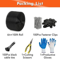🔝6inx50/100/120 FT 1/2″PVC Coated Solar Panel Bird Guard,Critter Guard Wire Mes
