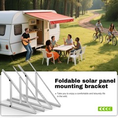 4 Pack 45inch Adjustable Solar Panel Tilt Mount Brackets with Foldable Tilt L…