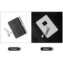 5W 5V Small Solar Panel with USB DIY Monocrystalline Silicon Solar Cell L4G3