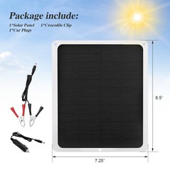 20W Solar Panel 12V Trickle Charger Battery Charger Kit Maintainer Boat Car RV