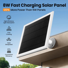 Ring Solar Panel,8W Ring Solar Charger Compatible with Stick Up Camera & Pro, Sp
