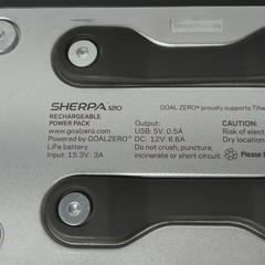 ​Goal Zero Sherpa 120 Portable Power Pack Battery and AC Charger Adapter