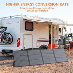 MHPOWOS 110W 220W Portable Solar Panel 20V 40V Output for Jackery Power Station