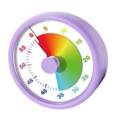 Visual Timer with Color Time Disk for Study Focusing and Kitchen Use