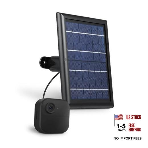 Solar Panel with Internal Battery – Compatible with 1 Pack – New Model Black