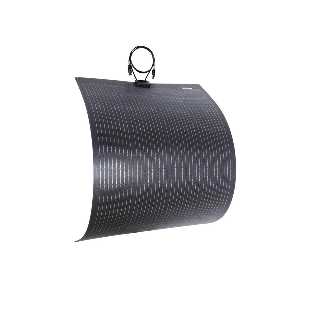 Lensunsolar 150W 12V ETFE Black Flexible Solar Panel, 43.3x28in, PERC 9BB 23….