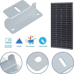 Compact 4-Set Durable Z Brackets for Reliable Solar Panel Installation Anywhere