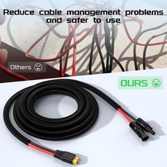 Solar To Xt60 Charge Extension Cable With Solar Connectors Capssolar Connector T