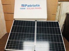 4Patriots 100W Solar Panel Portable Off-Grid Power Emergency Preparedness New