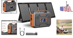 280Wh Portable Solar Generator with Multiple Charging Options for RV & Home