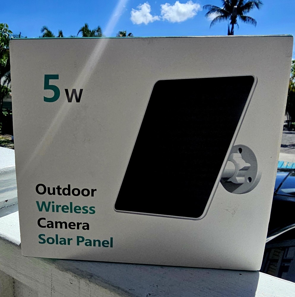 5W Monocrystalline Solar Panel 5V DC IP65 for Outdoor Wireless Camera