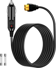 10-Foot Portable12V/24V car Charger Suitable for Ecoflow Delta/River, Bluetti EB