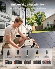 220W N-Type 16BB Portable Solar Panel for Power Station,Foldable Solar Panel …