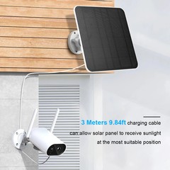 6W Solar Panel Charger for EufyCam 3 3C 2C 2 Pro Security Camera 2.8m Cable