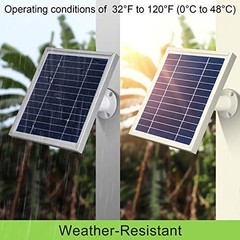 3 Pack Solar Panel Charger for Arlo Pro 5S, Pro 4, Pro 3, Ultra 2, Go 2 – Waterp
