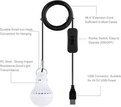 160 WATT SOLAR Panel Portable Foldable Highest Efficiency W/ Bonus USB CAMP BULB