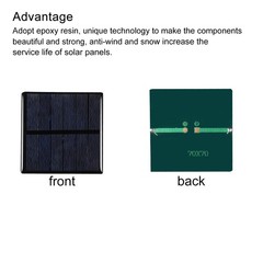 Mini Solar Cell Panel 3V 210mA 0.63W 70mm x 70mm 5pcs