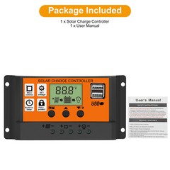 100A MTTP Solar Charge Controller Panel Battery LCD Regulator Dual USB 24/12V
