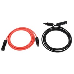 Solar Panel Extension Cable 10Ft 12AWG with Female Male Connector Adaptor Kit