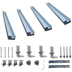 Easy Set-Up Sloped Tin Roof Solar Panel Mounting Kit