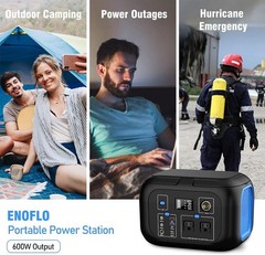 Portable Power Station 600W Power Bank 296Wh Solar Generator Lithium Battery Hot