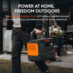 Jackery Explorer 2000 V2 Portable Power Station, 2042Wh Lifepo4 Home Backup Batt