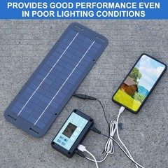 30W Solar Panel 12V Trickle Charger Battery Charger Kit Maintainer Boat Car RV..
