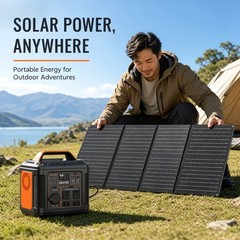 SBAOH 296Wh Portable Power Station and 60W Solar Panel Travel Kit (New)