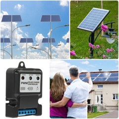 6V 12V 10A Auto Solar Panel Charge Controller Battery Charger Regulator (Black)