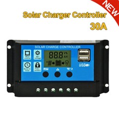 100W 80W 50W Solar Panel Kit 12V Battery Charger w/30A LCD Controller Camping RV