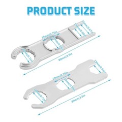 2Pieces Solar Metal Spanner Wrench Solar Panel Connector Tools Assembly
