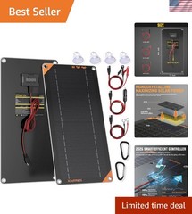 High-Efficiency 10W Solar Trickle Charger Kit – Smart & Versatile 12V Solution
