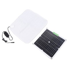 Solar Panel Heating Blanket 12V 50W Rapid Uniform Heating Soft Portable Pet YAQP