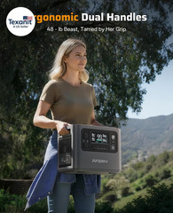 2048Wh Portable Power Station 2400W (Peak 4800W),P210 Lifepo4 Battery Generator,