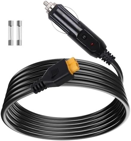 Portable12V/24V car Charger Suitable for Ecoflow Delta/River, Bluetti EB55, Anke