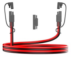 Versatile 5FT SAE Extension Cable, 12AWG Wiring for Motorcycle, RV & Solar Uses